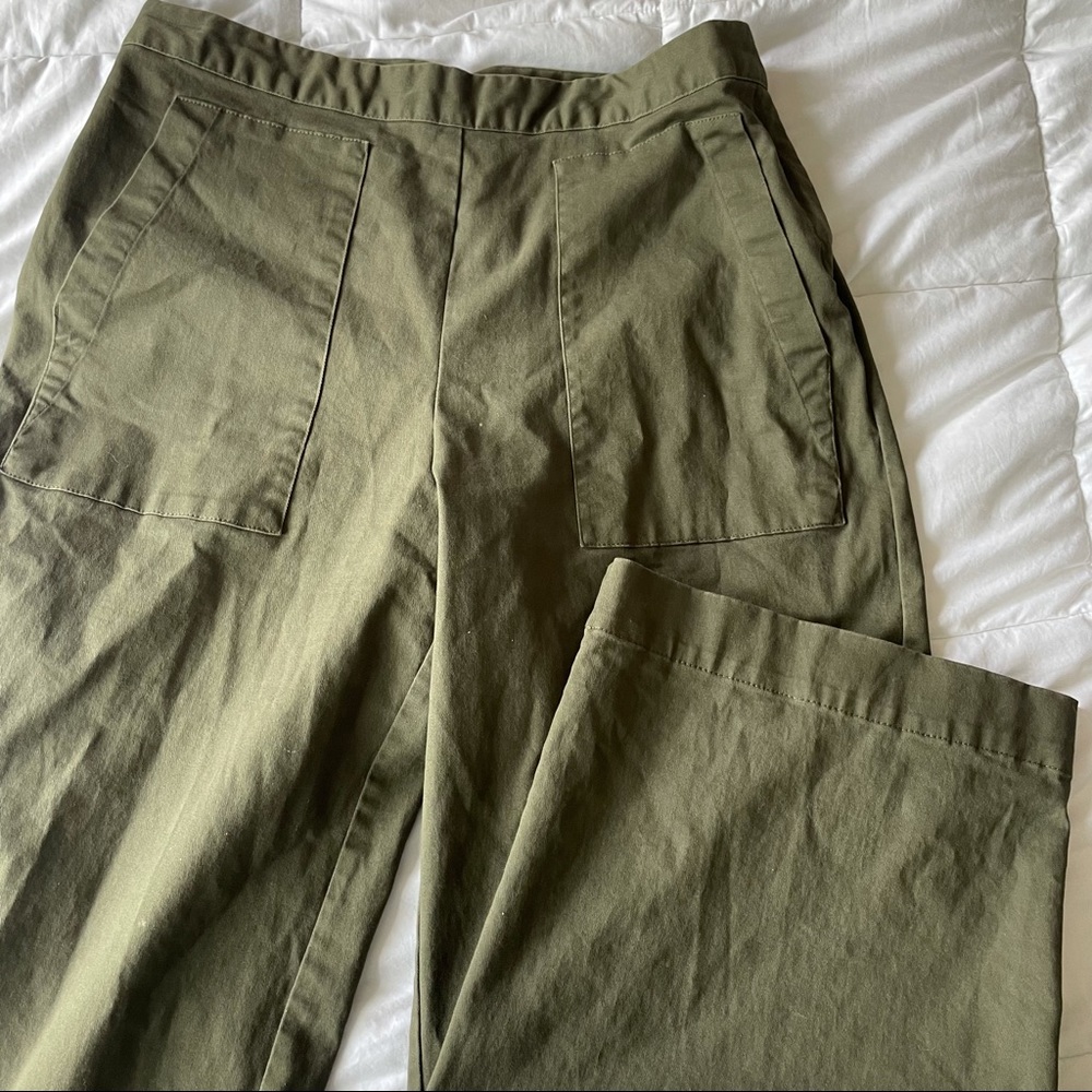 Wide Leg Ankle Length Pants